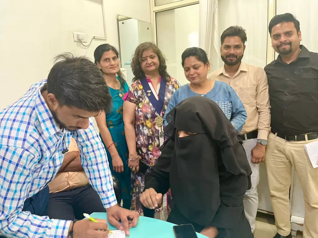 40 रोगियों की हुई निशुल्क जांच