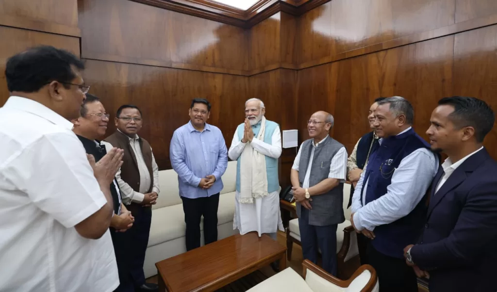 Meghalaya Chief Minister, Speaker and Ministers call on the Prime Minister