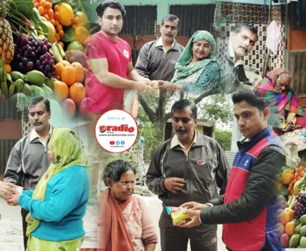 दयाराम जन कल्याण चैरिटेबल ट्रस्ट ने कुष्ठ रोगियों में बांटी खाद्य सामाग्री