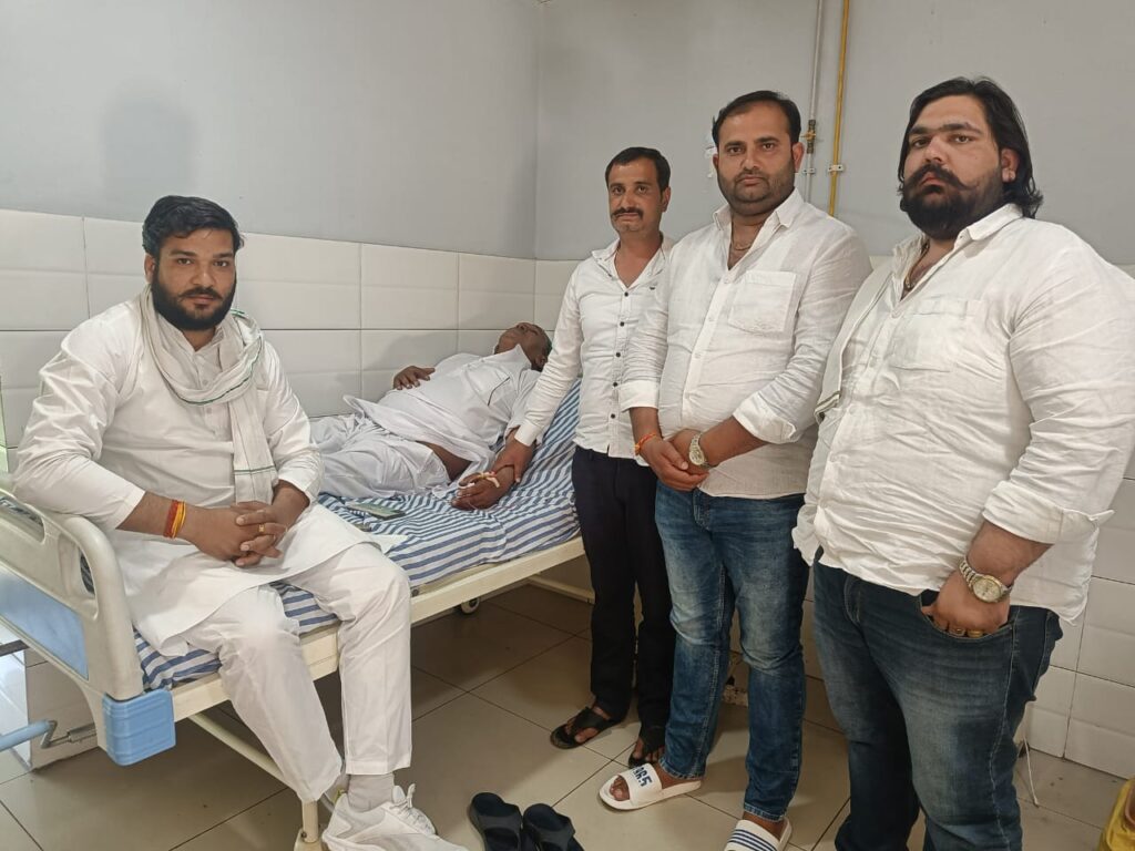 भाकियू सहारनपुर मंडल अध्यक्ष की तबियत बिगड़ी, देखने पहुंचे पदाधिकारी