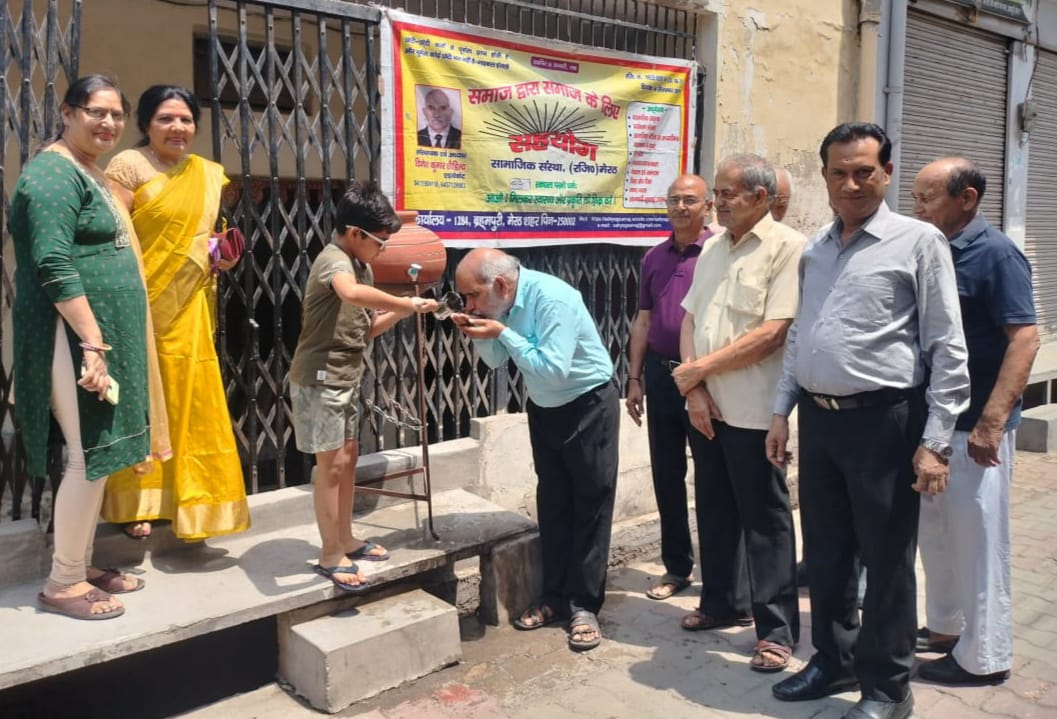 Sahyog Samajik Sanstha ने लगाया प्याऊ