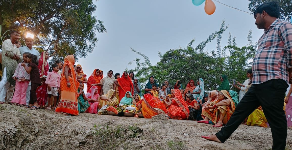 Chhath Mahaparva celebrated with great pomp in Samodhpur