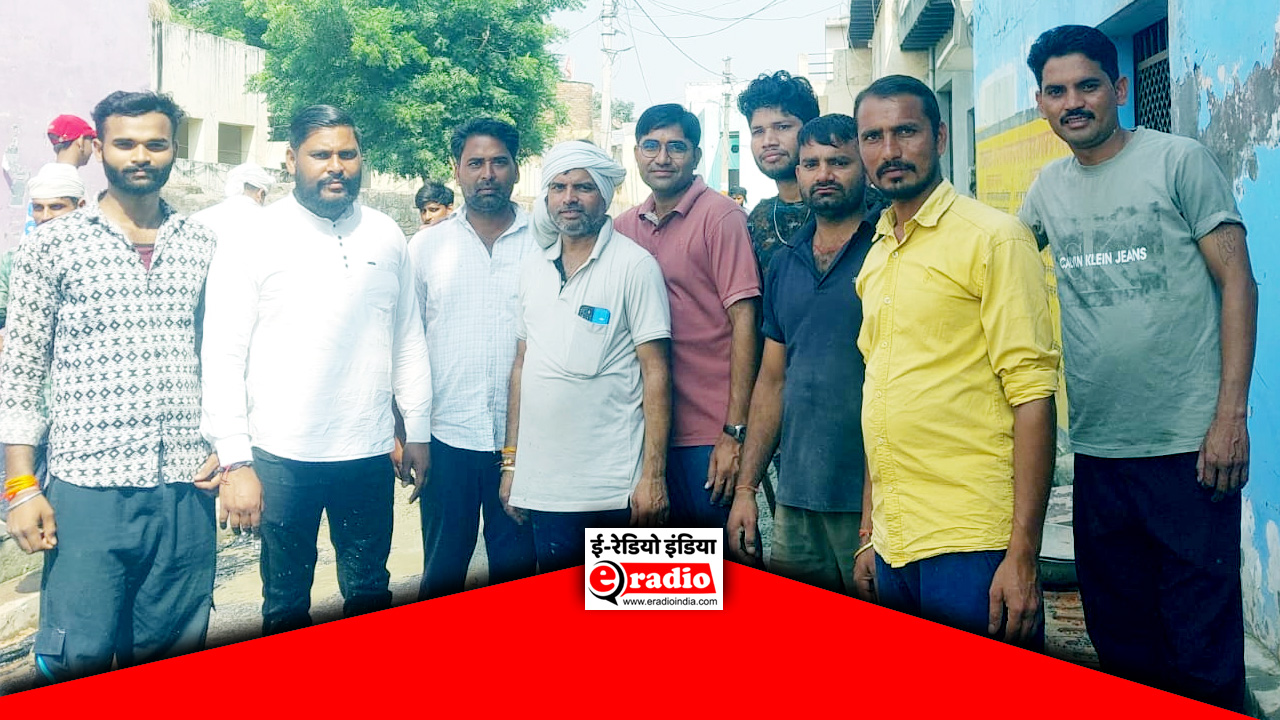 सिखेड़ा ब्लॉक राजपुर में सीसी सड़क निर्माण कार्य का शुभारंभ