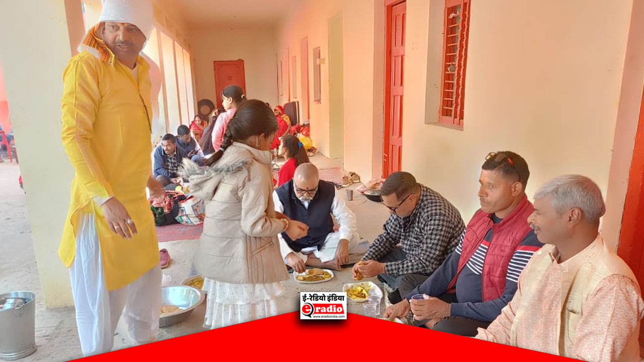 मनोकामना पूर्ण होते ही बिजेथुआ महावीरन धाम में हुआ विशाल भंडारा