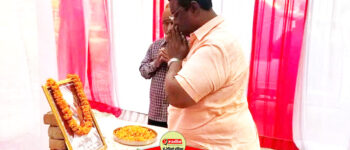 भाजपा कार्यकर्ता के निधन पर विधायक ने दी श्रद्धांजलि