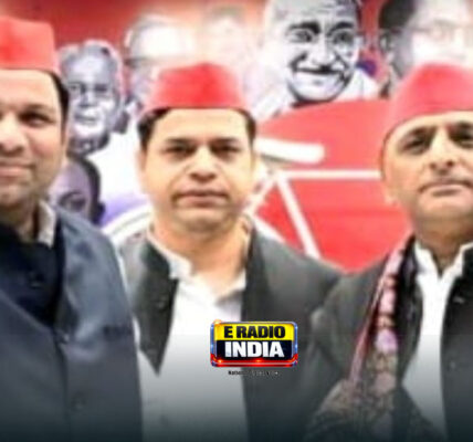 हाजी मो0 फैसल ने अखिलेश यादव से की शिष्टाचार भेट