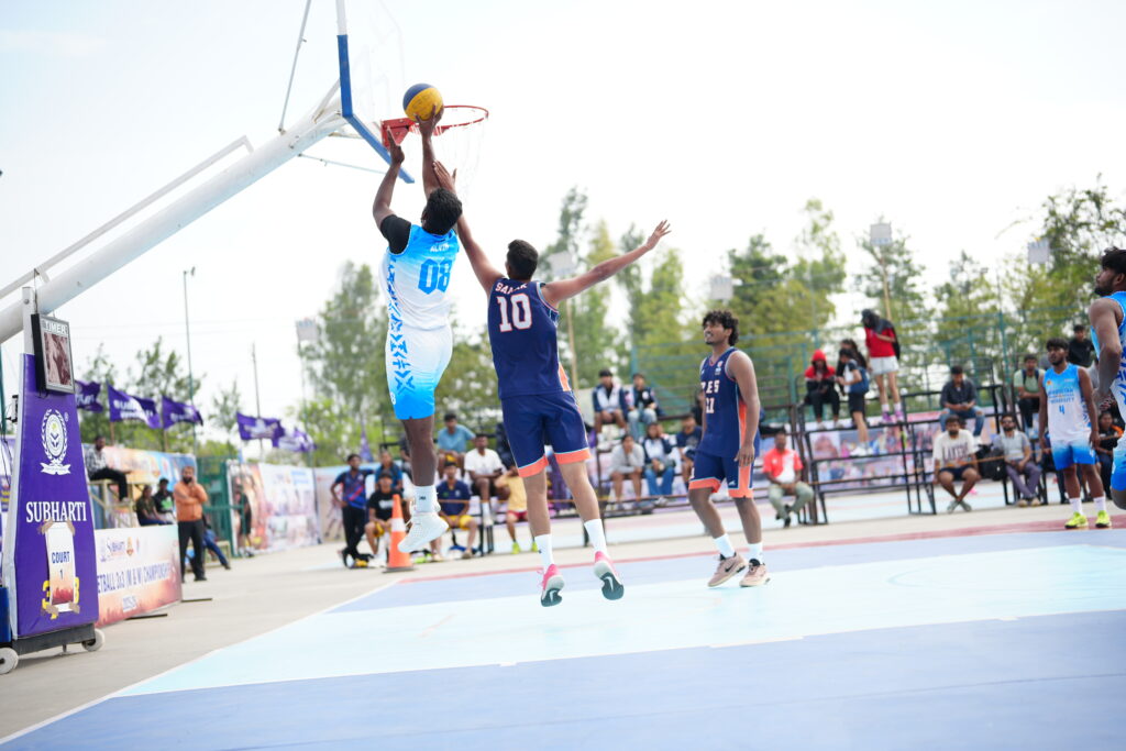 सुभारती विश्वविद्यालय में 3x3 बास्केटबॉल चैंपियनशिप का चौथा दिन रहा रोमांचक