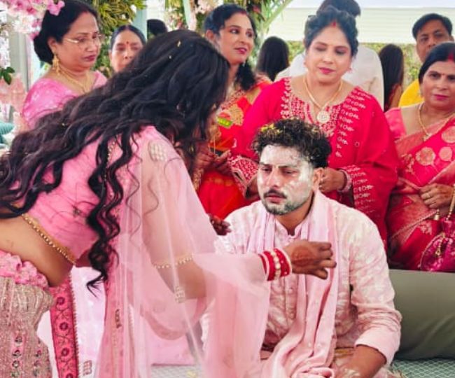 Kuldeep Yadav Haldi Photo 1773401083135