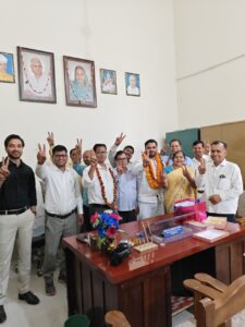 Shailendra Mani Tripathi vice president Purvanchal University teacher union election