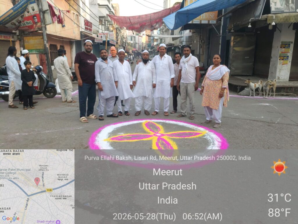 ईदुल अज़हा से पहले मेरठ के वार्ड 54 में विशेष सफाई अभियान चलाया गया, पार्षद शाहिद ने व्यवस्थाओं का निरीक्षण किया।