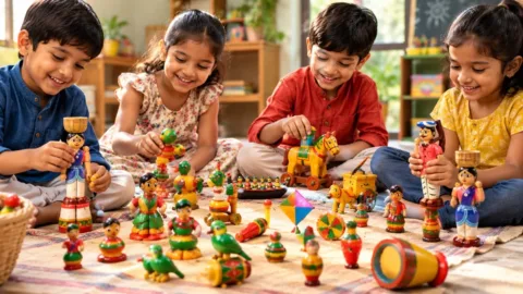 बच्चों के खिलौने और बचपन की समझ
