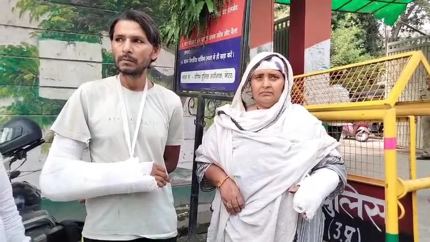 जानलेवा हमले का वीडियो लेकर एसएसपी से मिले पीड़ित,दरोगा पर लगाए गंभीर आरोप