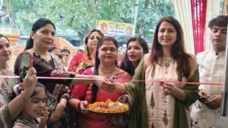 हंगामा लोक समिति ने मां भगवती की शोभायात्रा का किया भव्य स्वागत