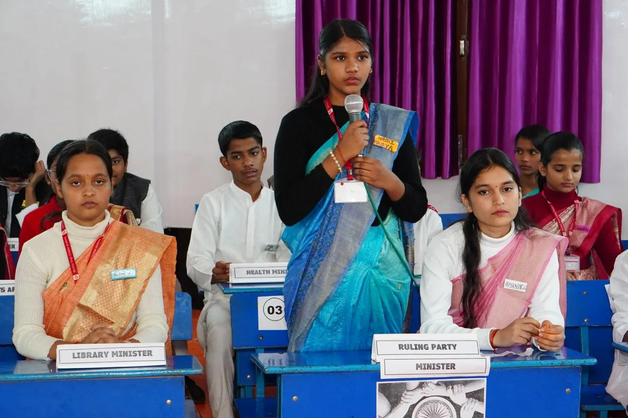 Children's Parliament 2025 organized at Shivbrat Singh Children's Academy