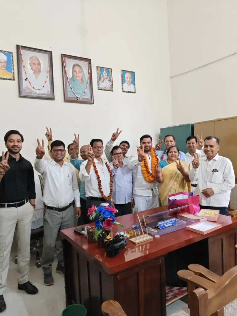 Shailendra Mani Tripathi vice president Purvanchal University teacher union election